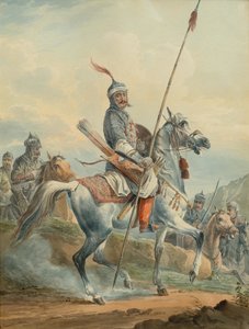Oriental Warriors on Horseback